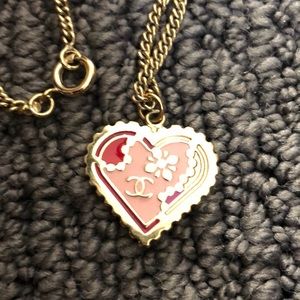Chanel heart necklace